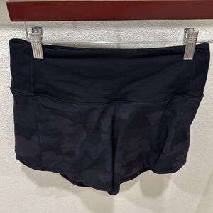 Black Camo Lululemon Women's Shorts